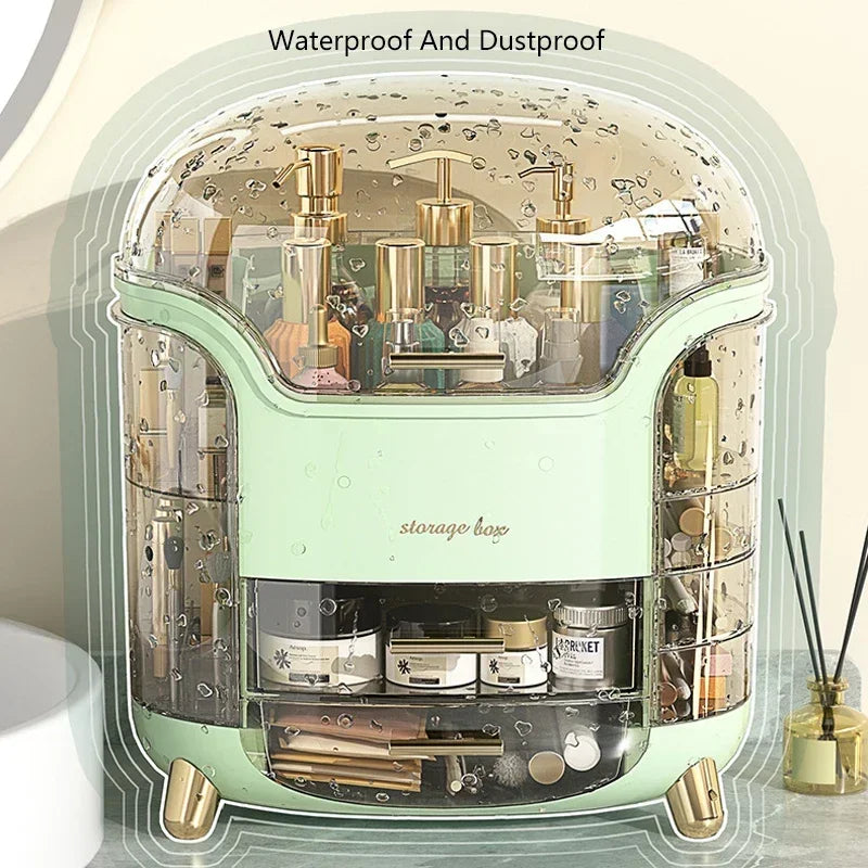 Desktop Dustproof Cosmetics Cosmetic Box Drawer Makeup Organizer Jewelry Organizer Large Capacity Bathroom Storage
